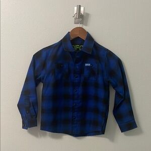 DIXXON Kids Blue Plaid Shirt